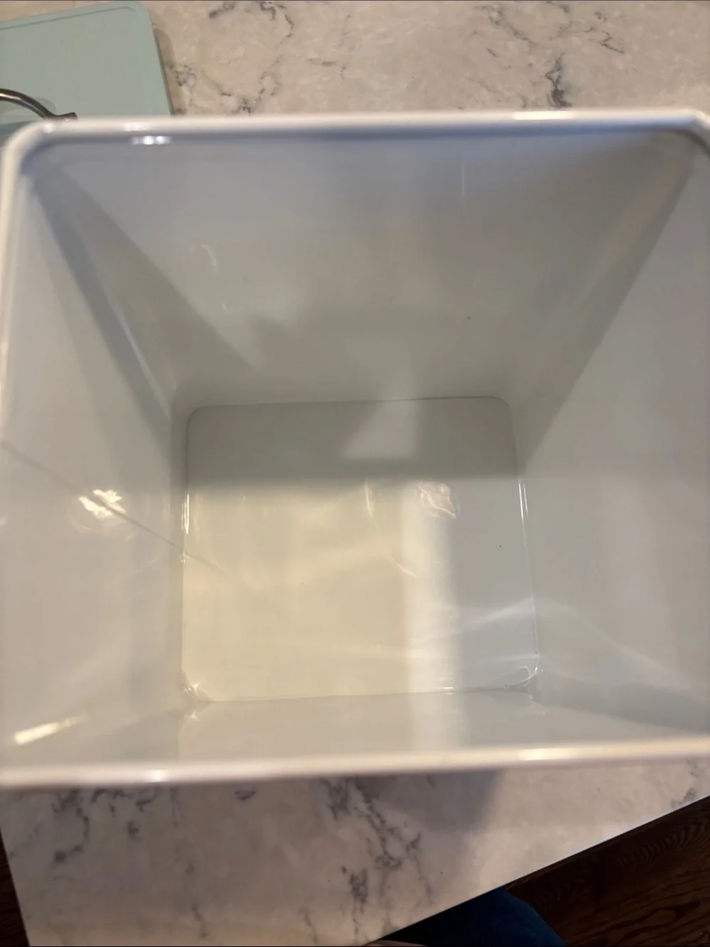 Kitchen Storage Canister with Mint Green Lid - Unbranded